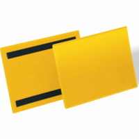 Kennzeichnungstasche magnetisch A5 quer gelb VE=50 Stück