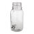 Olympia Clip-Top Drinks Dispenser with Indenting - Made of Glass 3.6Ltr