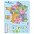 CBG Carte France Administrative, Routière et Dom-Tom murale- pelliculée 66x84,5cm - 4 œillets pour susp.