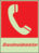 Brandschutz-Kombischild - Brandmeldetelefon, Rot, 30 x 20 cm, Kunststoff, Weiß