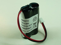 Pack(s) Batterie eclairage secours 2x AA VST 2S1P ST1 2.4V 800mAh JST