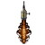 LED Vintage Filament Honigkorb, L 39.5cm / Ø 20cm, E27, 8.5W 1800K 200lm 200°, Glas Smoky / klar