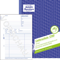 Lieferschein, A5, Recycling-Papier, mit Blaupapier, 100 Blatt