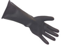 Heavy Duty Black Gauntlet Gloves Black X Large - Pair