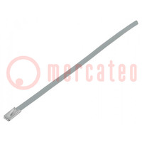 Fascetta autostringente; L: 152mm; W: 4,5mm; acciaio inox; acciaio