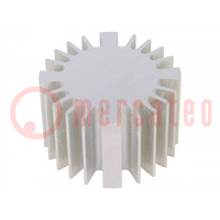 Heatsink; LED; Ø: 60mm; H: 37.5mm