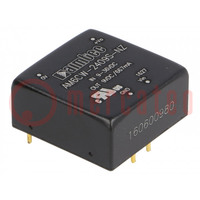 Converter: DC/DC; 6W; Uin: 9÷36V; Uout: 9VDC; Iout: 667mA; 1"x1"