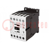 Contactor: 4-polar; NC x2 + NA x2; 24VDC; 4A; para raíl DIN