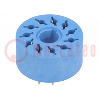 Socket; PIN: 11; 10A; 250VAC; PCB; for PCB; Series: 60.13; -40÷70°C