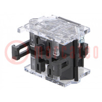 Contact block; 22mm; OptoHiT; -40÷55°C; front fixing; Contacts: NC