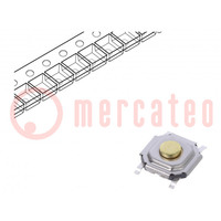 Mikroschalter TACT; SPST; Pos: 2; 0,05A/12VDC; SMT; 3,4N; 1,5mm