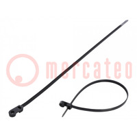 Cable tie; with a hole for screw mounting; L: 420mm; W: 7.6mm