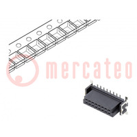 Connector: plaat-plaat; vrouwelijk; PIN: 16; 1,27mm; -55÷125°C