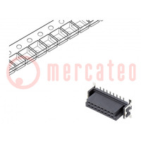 Csatlakozók: lemez-lemez; anya; PIN: 16; 1,27mm; -55÷125°C; UL94V-0