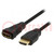 Kabel; HDMI 1.4; HDMI Buchse,HDMI Stecker; 1m; schwarz