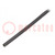 Insulating tube; silicone; black; Øint: 3mm; Wall thick: 0.4mm