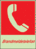 Brandschutz-Kombischild - Brandmeldetelefon, Rot, 30 x 20 cm, Folie, B-7582