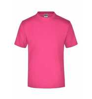 James & Nicholson Komfort-T-Shirt aus Single-Jersey Herren JN001 Gr. L pink