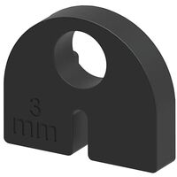 Produktbild zu ECONOMY betét üvegbilincs szerelvényhez 20-as modell 3 mm-es fémlemez gumi