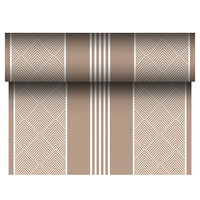 Tischläufer, stoffähnlich, PV-Tissue Mix "ROYAL Collection" 24 m x 40 cm braun "Elegance"