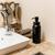 Imagebild Distributeur de savon en aluminium "Deluxe", argent/blanc