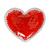 cooling/heating pad "Bead", heart, red