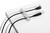 DURABLE Cavoline® Clip 4, clip fermacavo adesiva, 4 cavi di ricarica o USB, 20x12x82 mm, grigio