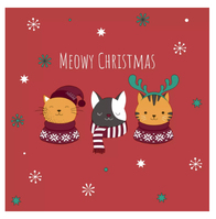 Paper + Design Servietten Meowy Xmas 33 x 33 cm 20 Stk.