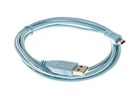Cisco USB-A to Mini-B Console Cable, 6 Feet, Compatible with 900 Series Routers and 1000, 2520, 2960, 6800ia and 3010 Series Ethernet Switches, 90-Day Limited Warranty (CAB-CONS...