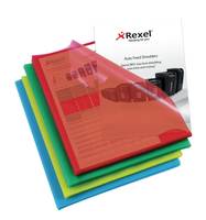 Rexel Cut Flush Folders A4 Assorted (100)