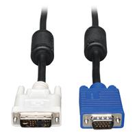 Tripp Lite P556-003 DVI to VGA High-Resolution Adapter Cable with RGB Coaxial (DVI-A to HD15 M/M), 3 ft. (0.9 m)