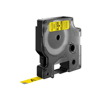 DYMO D1 - Standard Etykiety - Czarny na żółtym - 9mm x 7m