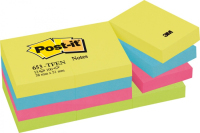Post-It 653-TFEN pouch autoadesiva Rettangolo Multicolore 100 fogli Autoadesivo