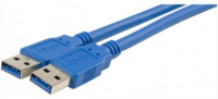 Uniformatic 1.8m USB A 3.0 m/m câble USB 1,8 m USB 3.2 Gen 1 (3.1 Gen 1) Bleu