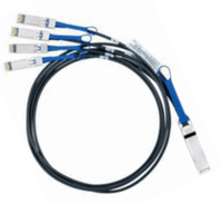 Nvidia MC2609130-001 InfiniBand/fibre optic cable 1 m QSFP 4x SFP+ Zwart