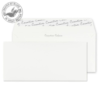 Blake Creative Colour Wallet Peel and Seal Ice White DL+ 114×229mm 120gsm (Pack 500)