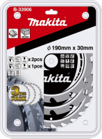 Makita B-33906 cirkelzaagblad 19 cm 3 stuk(s)