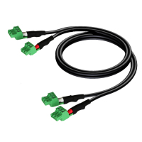 AUDAC CLA830 kabel sygnałowy 0,5 m Czarny, Zielony