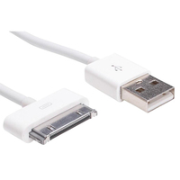 Akyga AK-USB-08 USB kábel 1 M USB 2.0 USB A Micro-USB B/Lightning/Apple 30-pin Fehér