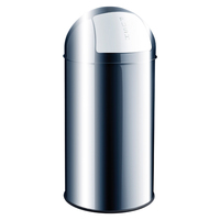 Helit H2401700 waste container Round Stainless steel Silver