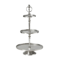 Boltze 1012447 Serviergeschirr Serving stand Aluminium Silber Rund