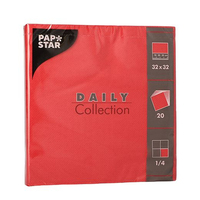 Papstar Daily Collection Serviette Rot