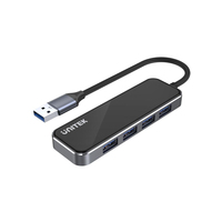 UNITEK H1109A huby i koncentratory USB 3.2 Gen 1 (3.1 Gen 1) Type-A 5000 Mbit/s Czarny