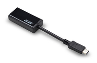Acer HP.DSCAB.007 cable gender changer USB Type-C HDMI Fekete