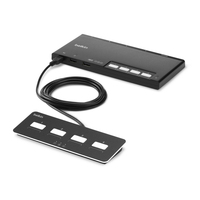 Belkin F1DN004MOD-KM-4 switch per keyboard-video-mouse (kvm) Nero