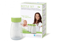 Ardo Bottle Set Babyflasche 150 ml Grün, Transparent