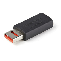 StarTech.com Adaptateur Chargeur USB Sécurisé - Data Blocker - Charge Only USB-A Mâle vers Femelle - Protection Chargeur No-Data pour SmartPhone/Tablette - Adaptateur Blocage Tr...