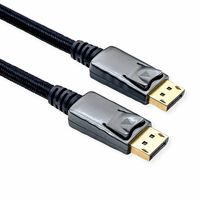 ROLINE 11.04.5868 kabel DisplayPort 3 m Czarny, Srebrny