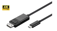 Microconnect USB3.1CDPB05 video cable adapter 0.5 m USB Type-C DisplayPort Black