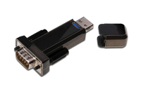 Microconnect USBADB9M tussenstuk voor kabels USB 2.0 Serie Zwart